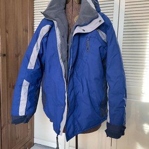 Columbia Sportswear Co Men's L Winter Jacket w/ concealable Hood